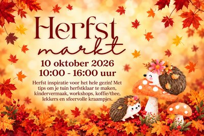10 oktober herfstmarkt bij de Bosrank